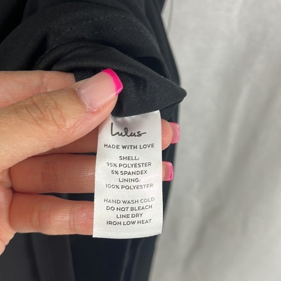 Lulus Art of Style Black Bodycon Backless Midi Dress Womens Size M NWT - Picture 15 of 16